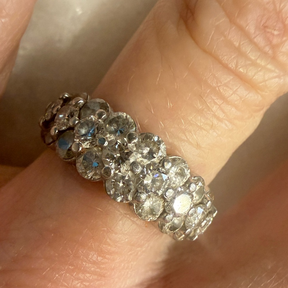 Round Brilliant 2.00 ctw VS2 Clarity, I Color Diamond Platinum Band